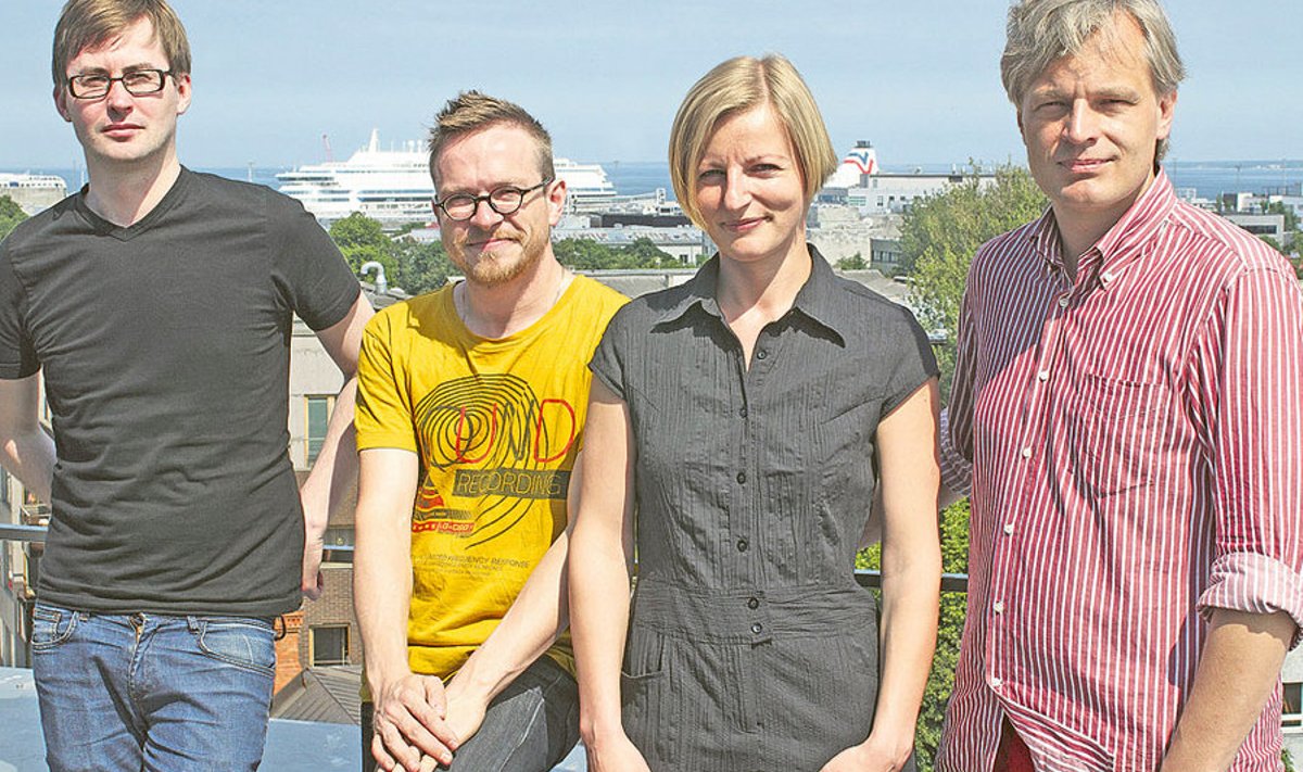 “SUVE­kulTUURi” saatejuhid: Janar Ala (vasakul),  Jüri Muttika, Mari Rebane  ja Neeme Raud.
