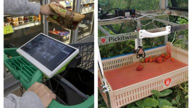 VIDEOD ja FOTOD | Eestlaste tark poekäru muudab ostlemist, robotkäsi aga maasikate korjamist
