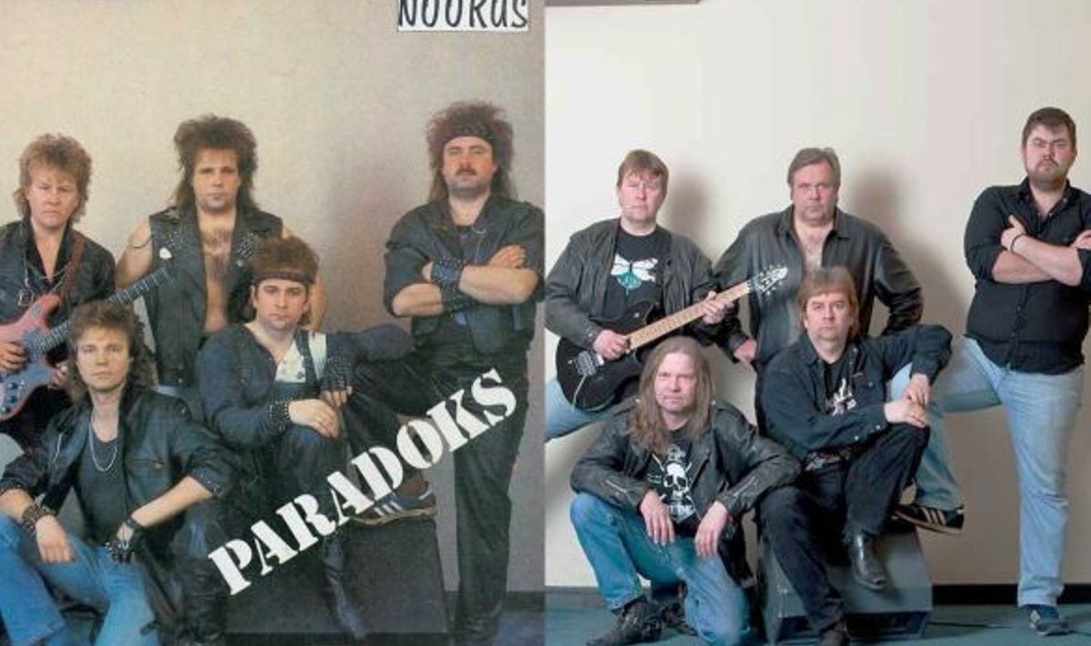 PARADOKS 1988 &amp; 2010: Ajakirja Noorus postril on Keni kohal originaaltrummar Kuldar Eller. (parempoolsel pildi, esireas vasakult) laulja Peeter Kirss, klahvkamees Enno Rõõs, (tagant vasakult) kitarrist Jaan Reim, bassist Andrus Särev ja laenatud trummar Ken Koemets.  (repro & Vallo Kruuser)