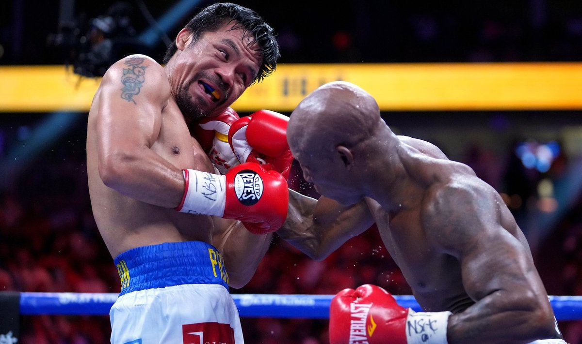 Manny Pacquiao (vasakul) kaotas Yordenis Ugasele.
