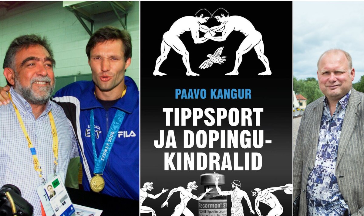 Erki Nool ja Alexander Jontschew tähistavad Sydney olümpiavõitu. Miks leidis see koha Paavo Kanguri (paremal) värskes raamatus?