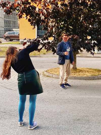 Näide sellest, kuidas "moos" kommi sisse saab.
