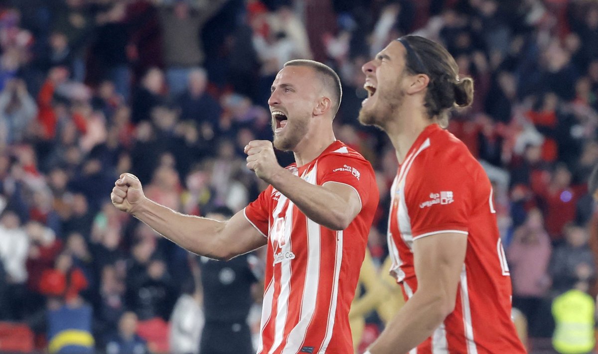 Almeria suutis klubi ajaloos esmakordselt La Liga kohtumises FC Barcelona alistada.