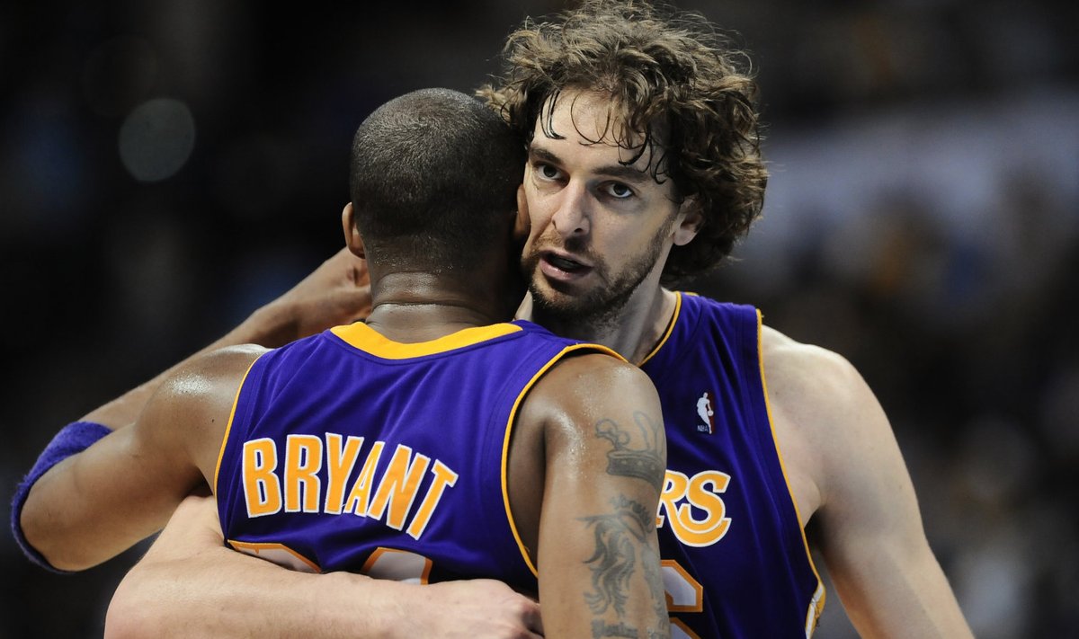 Pau Gasol jäi nimekirjast välja, tema tiimikaaslane LA Lakersi päevilt Kobe Bryant pääses loomulikult sisse.