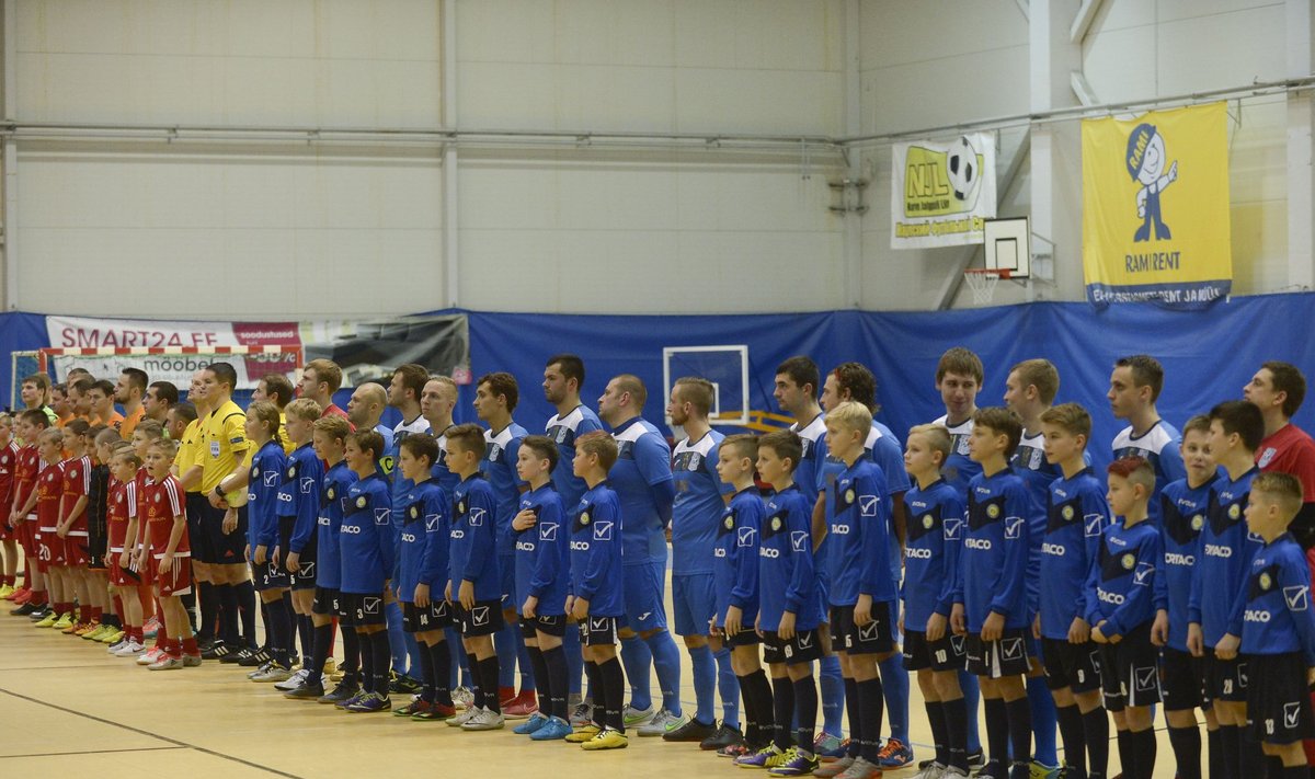 Eesti saalijalgpalli superkarikas Narva United vs Cosmos. (Foto on illustratiivne)