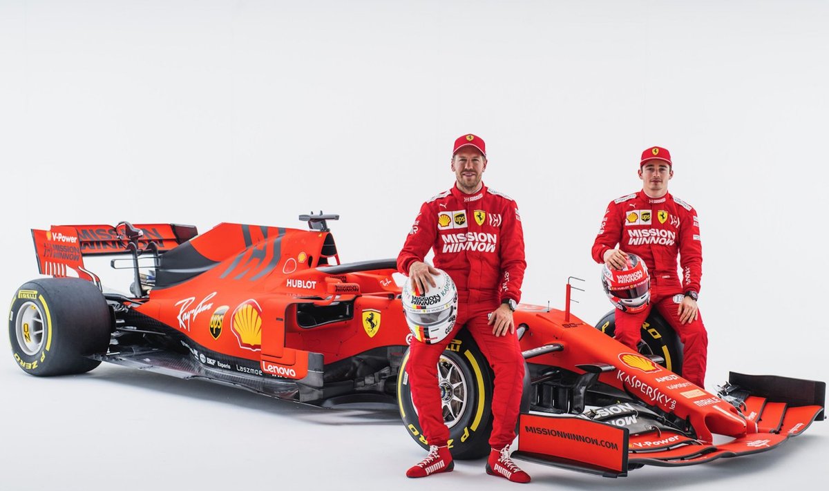 Sebastian Vettel ja Charles Leclerc.