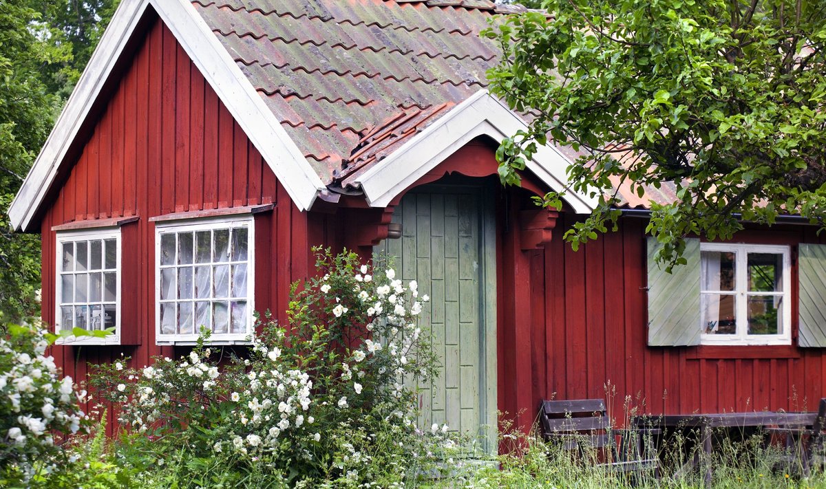 Red,Summer,House,In,Sweden