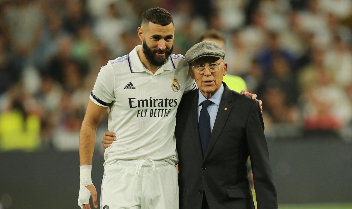 Karim Benzema ja Amancio Amaro 2022. aastal