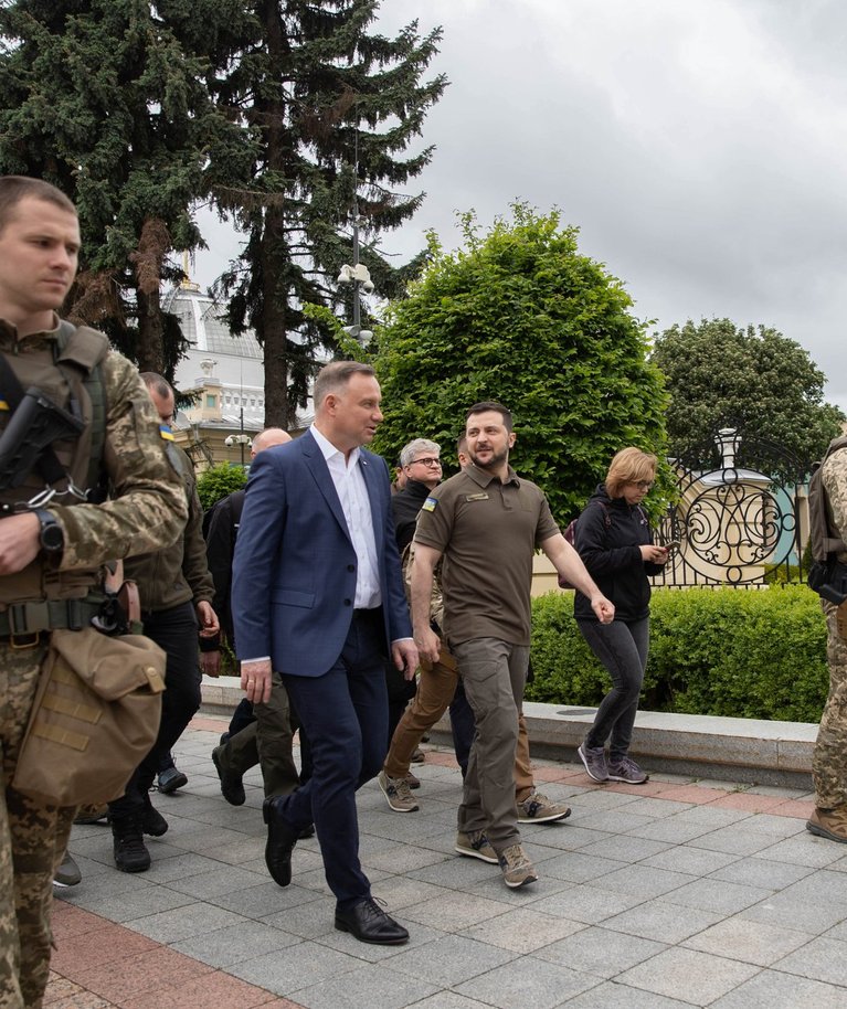 Poola president Andrzej Duda visiit Kiievisse. Foto tehtud 22. mail 2022