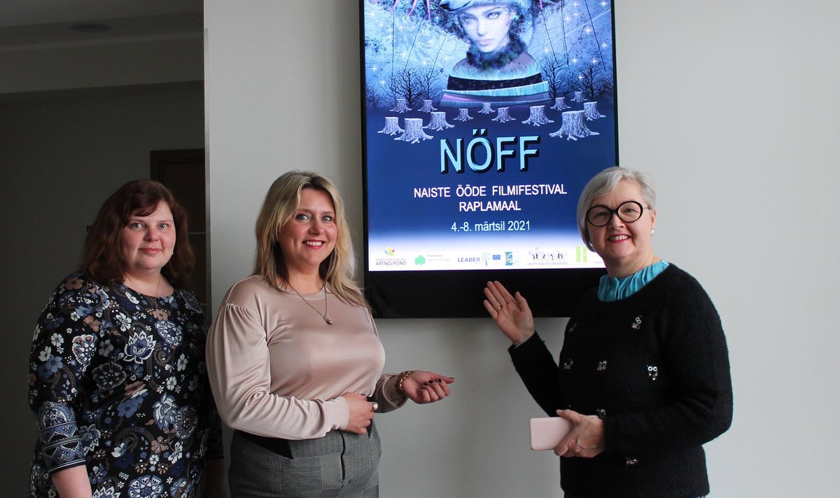 Naiste Ööde Filmifestivali korraldajail Kaidi Kornakil, Andra Liibekil ja Katrin Klaebol tuli tänavune üritus veebi kolida.