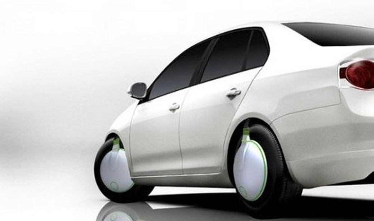 Green Spinners - roheline energia otse auto rattast
