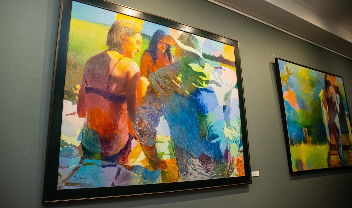 Peeter Musta maalinäitus „Rand“ Allee galeriis.