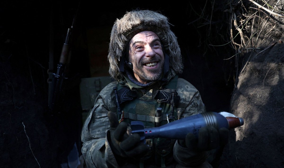 VASTUPANU: Ukraina sõdur jaanuari lõpus Bahmuti lähedal.