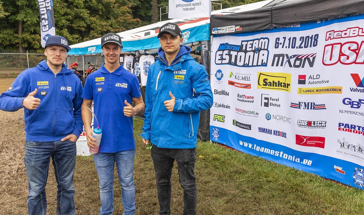 2018 koondis (vasakult) Tanel Leok, Harri Kullas ja Hardi Roosiorg