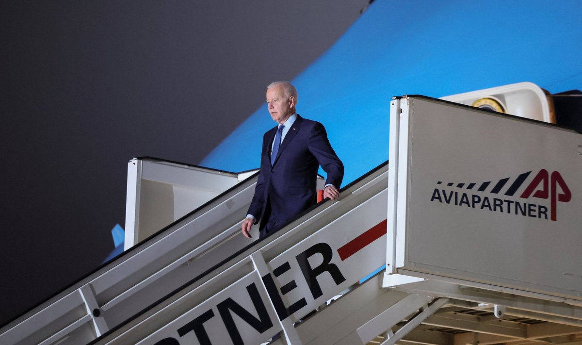 KAUGED KÜLALISED: Väidetavalt on Joe Bideni meeskond otsinud ka viise, kuidas USA presidenti Ukrainasse viia, kuid riske on seni hinnatud siiski liiga suureks.