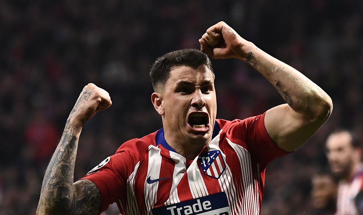 Jose Gimenez lõi Atletico esimese määrustepärase värava.
