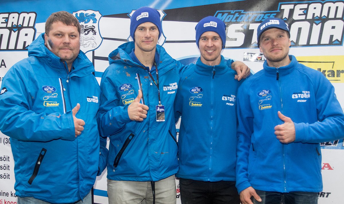 Tiimi juht Lauri Roosiorg, Priit Rätsep, Harri Kullas ja Tanel Leok
