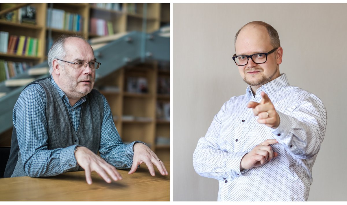 Alar Karis (vasakul) ja Alo Raun