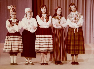 Lahemaa Rahwamuusikud Moskvas esinemas, 1970ndad.