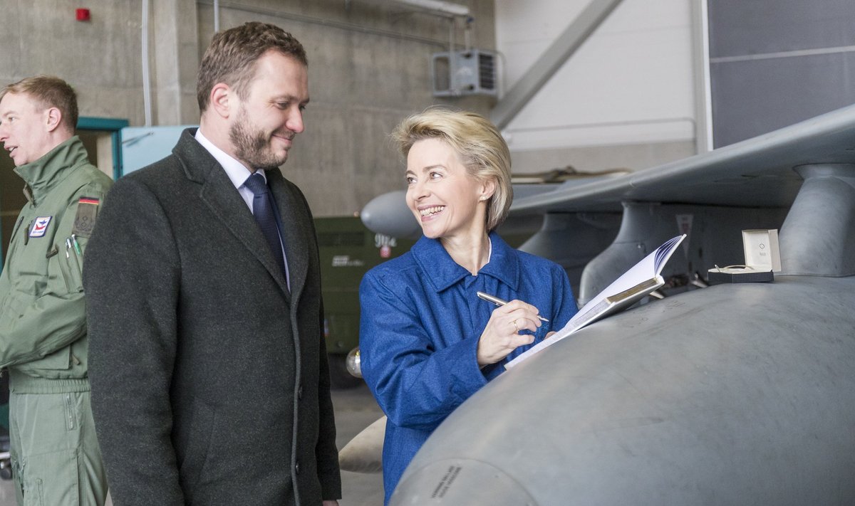 Saksamaa kaitseminister Ursula von der Leyen külastab Ämari baasi
