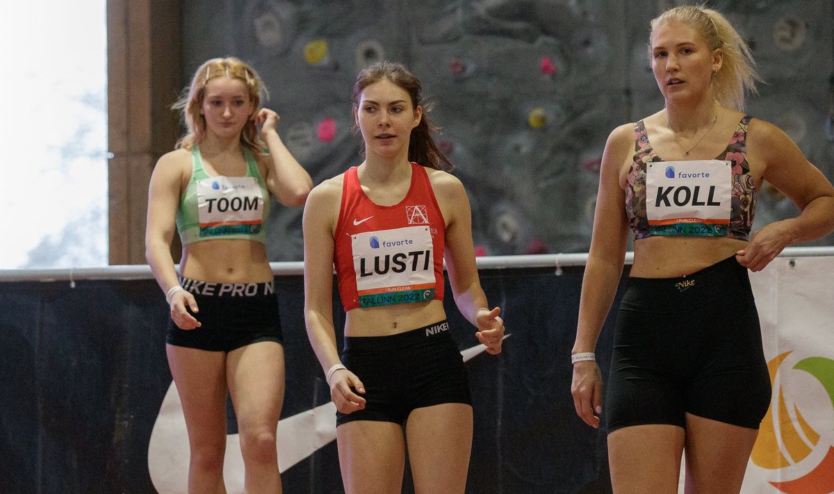 Liisa-Maria Lusti (keskel) ei osanud veel eelmisel nädalal Götzises võistlemisest mõeldagi.
