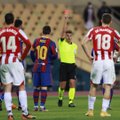 VIDEO | Barcelona mängis finaalis kaks korda edu maha, enesevalitsuse kaotanud Messi teenis punase kaardi