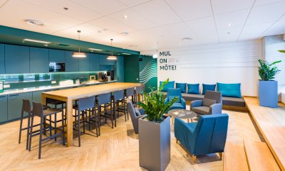 Enefit Connecti Veskiposti tänaval asuv kontor on Tallinnas üks uuemaid ja moodsamaid.