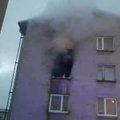 ФОТО | В центре Силламяэ произошло возгорание в жилом доме