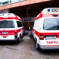 В Тарту попал в аварию электромобиль, 3-летнего ребенка доставили в больницу