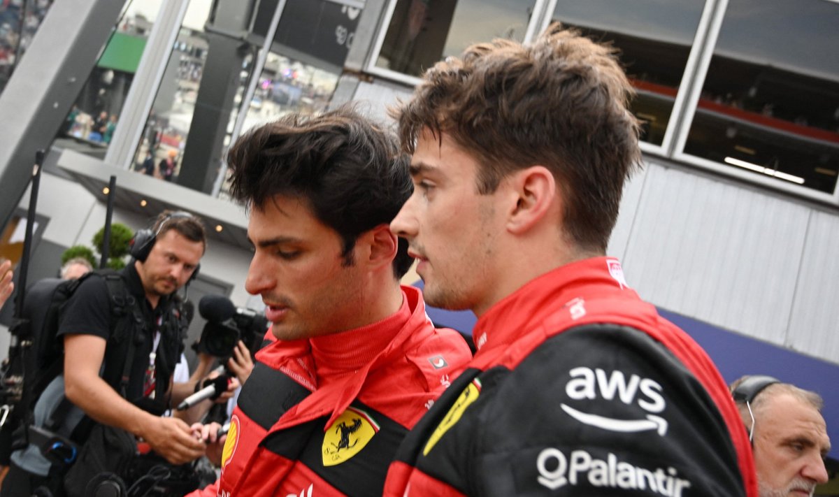 Carlos Sainz ja Charles Leclerc.