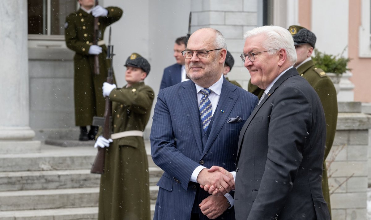 Президент Эстонии Алар Карис встретился с президентом Германии Франком-Вальтером Штайнмайером.