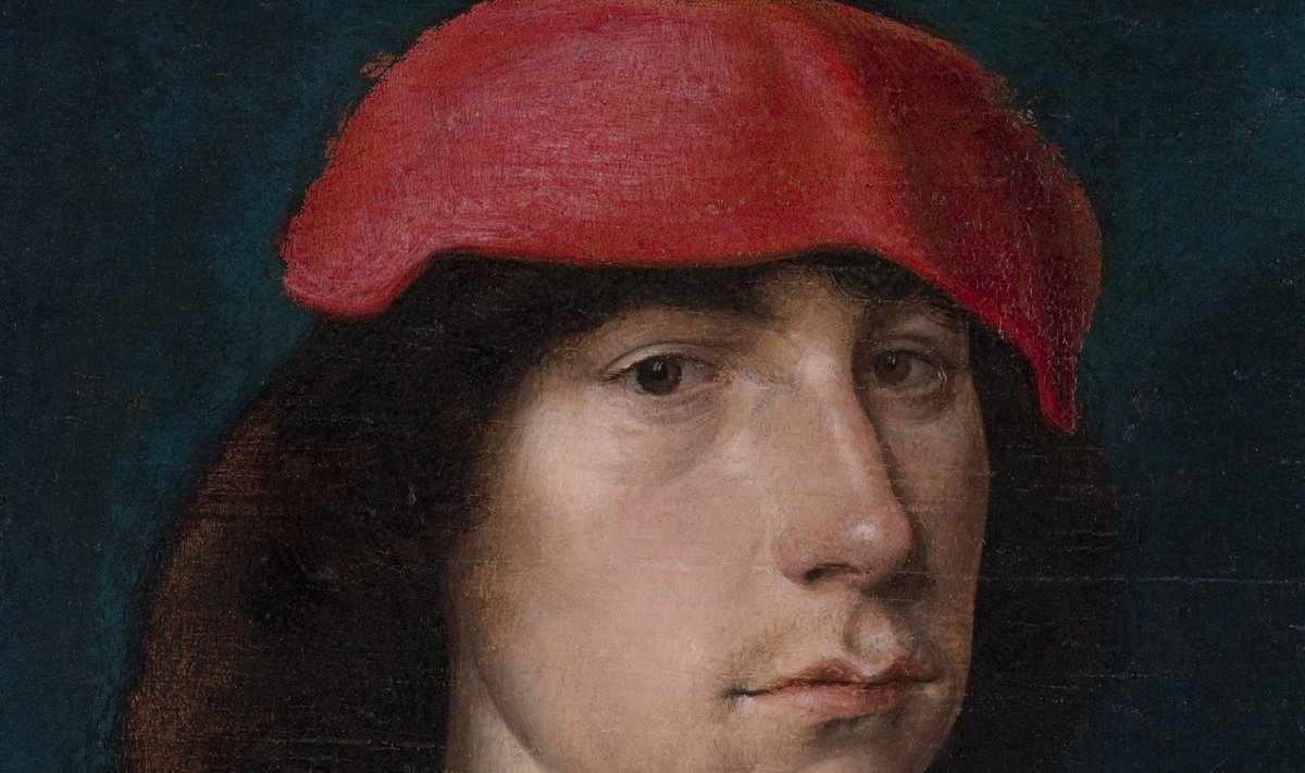 KAS AUTO­PORTREE? Michel Sittow võis maalis „Noormees punase mütsiga“ (1490. aastad) kujutada iseennast. Teos asub Detroiti Kunstiinsti­tuudi kogus.