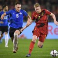 Сборная Эстонии по футболу достойно сражалась с бельгийцами, но все-таки уступила