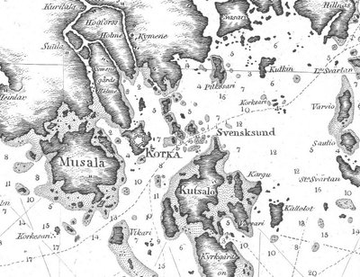 Kotka esine aastal 1810. Kaart: koti.kapsi.fi