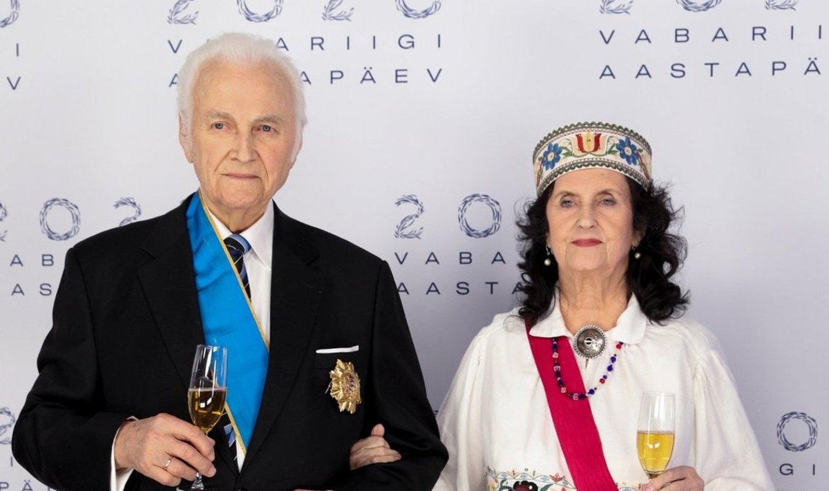 Ingrid ja Arnold Rüütel kaks aastat tagasi Eesti Vabariigi sünnipäeva tähistamas.