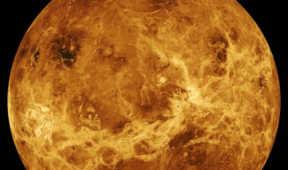Radarfoto Veenuse pinnast