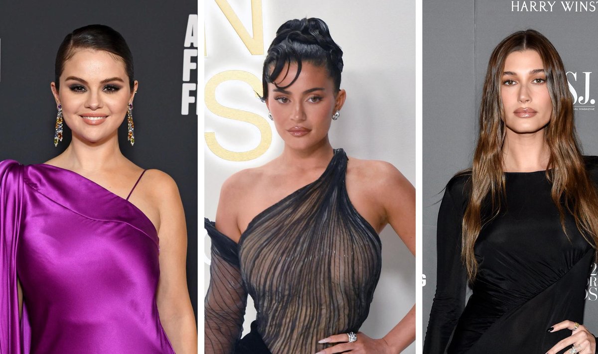 Selena Gomez, Kylie Jenner ja Hailey Bieber