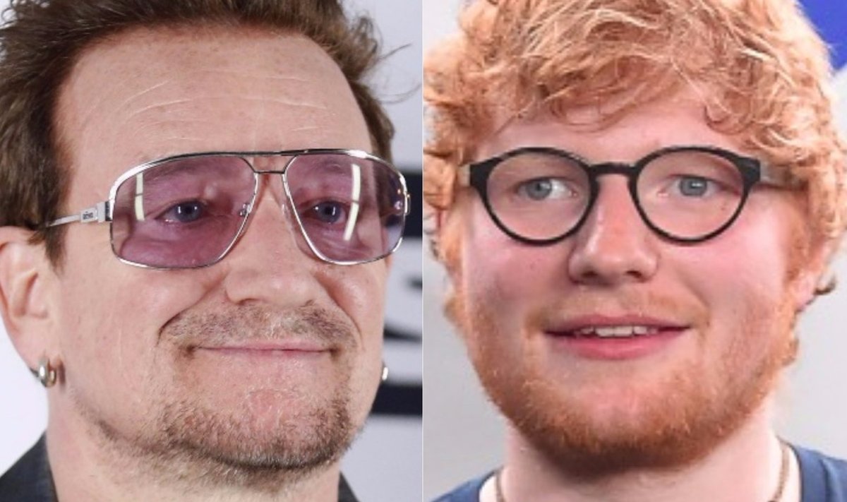 Bono ja Ed Sheeran