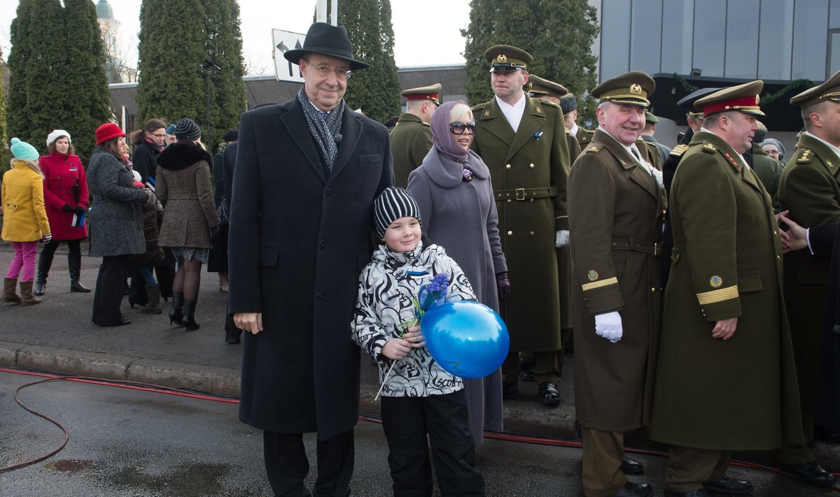 7-aastane Mikk koos president Ilvesega