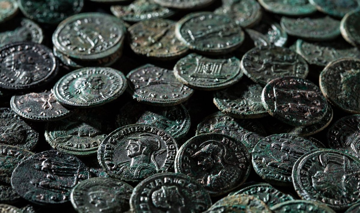 Rooma-aegsed mündid Saksamaalt Aargaust. https://www.thehistoryblog.com