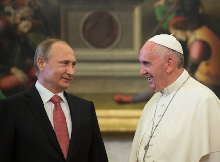 President Vladimir Putin ja paavst Francis