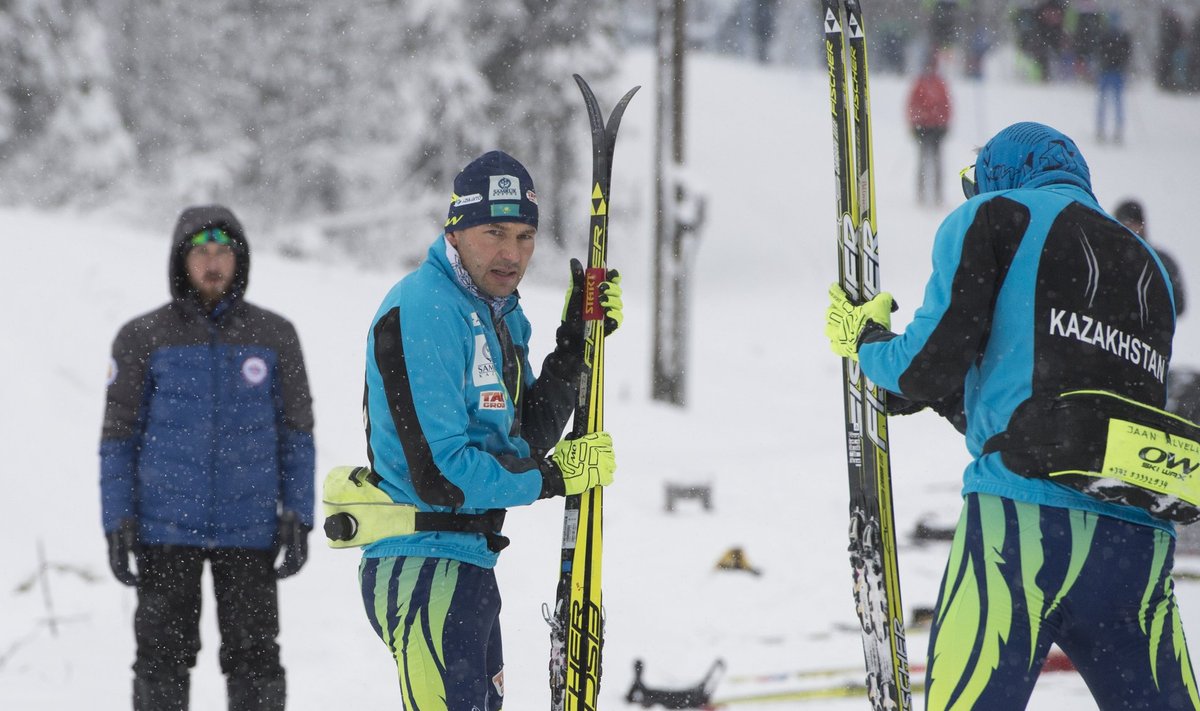 Andrus Veerpalu Kasahstani koondise suuski testimas