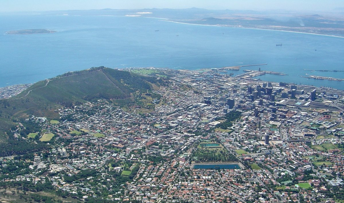 Lõuna-Aafrika Vabariigi pealinn Kaplinn. 