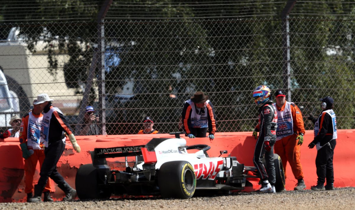 Romain Grosjeani auto avarii järel