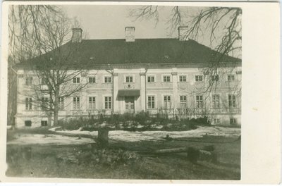Elistvere mõisa härrastemaja enne lammutamist 1930. aastatel.