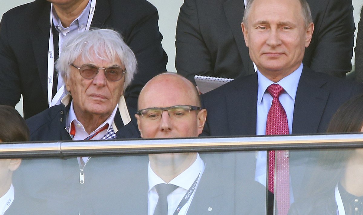 Bernie Ecclestone  ja Vladimir Putin 2016. aasta Sotši GP-l