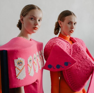 Karin Kreegi eelmine kollektsioon moefestivalil Estonian Fashion Festival.