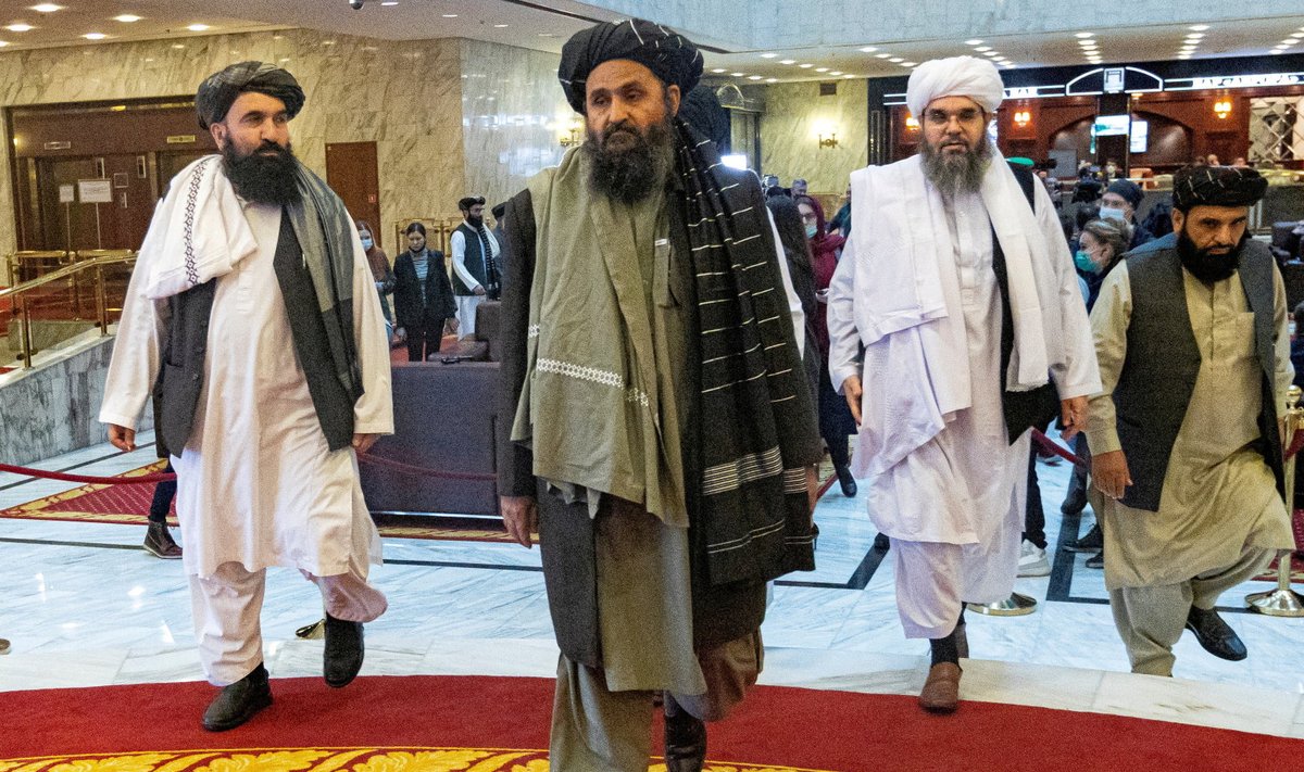 Talibani üks tuntumaid nägusid Abdul Ghani Baradar sellle aasta märtsis Moskvas. 