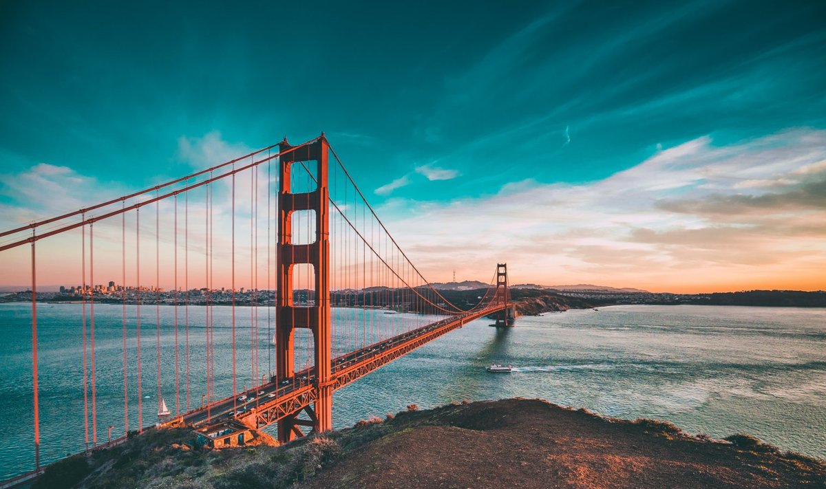 Golden Gate sild San Francisco lahe suudmes asub San Andrease murrangujoonel