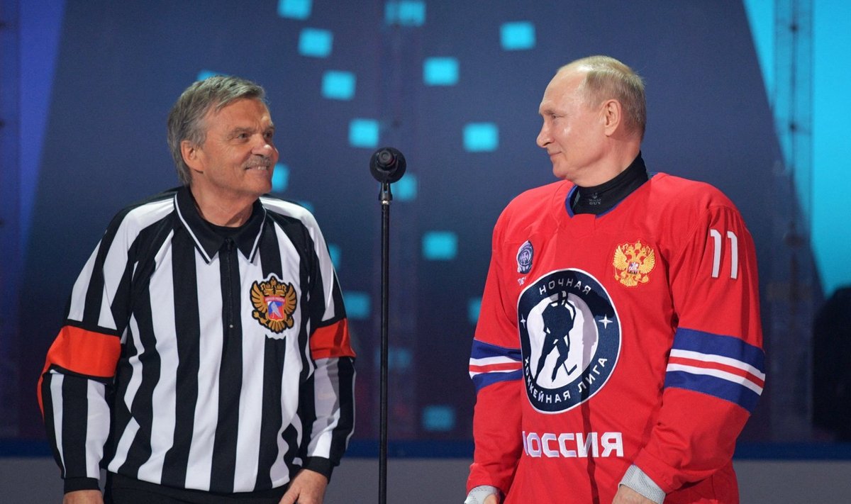 Rene Fasel (vasakul) ja Vladimir Putin.